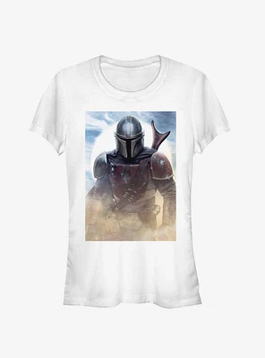 Star Wars The Mandalorian Warrior Poster Girls T-Shirt