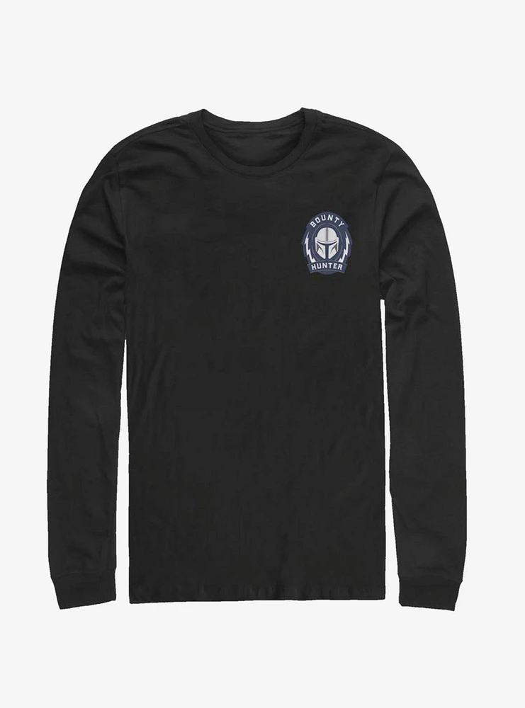 Star Wars The Mandalorian Bounty Hunter Logo Long-Sleeve T-Shirt