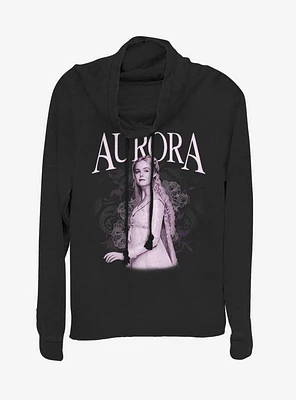 Disney Maleficent: Mistress Of Evil Briar Rose Cowl Neck Long-Sleeve Girls Top
