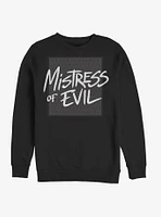 Disney Maleficent: Mistress Of Evil Bold Text Sweatshirt