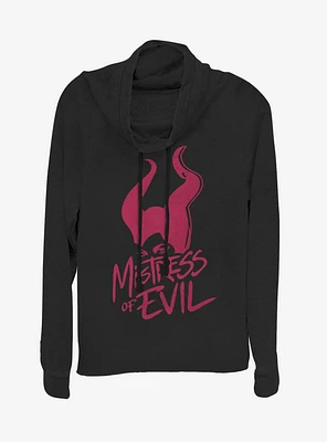 Disney Maleficent: Mistress Of Evil Stamp Cowl Neck Long-Sleeve Girls Top