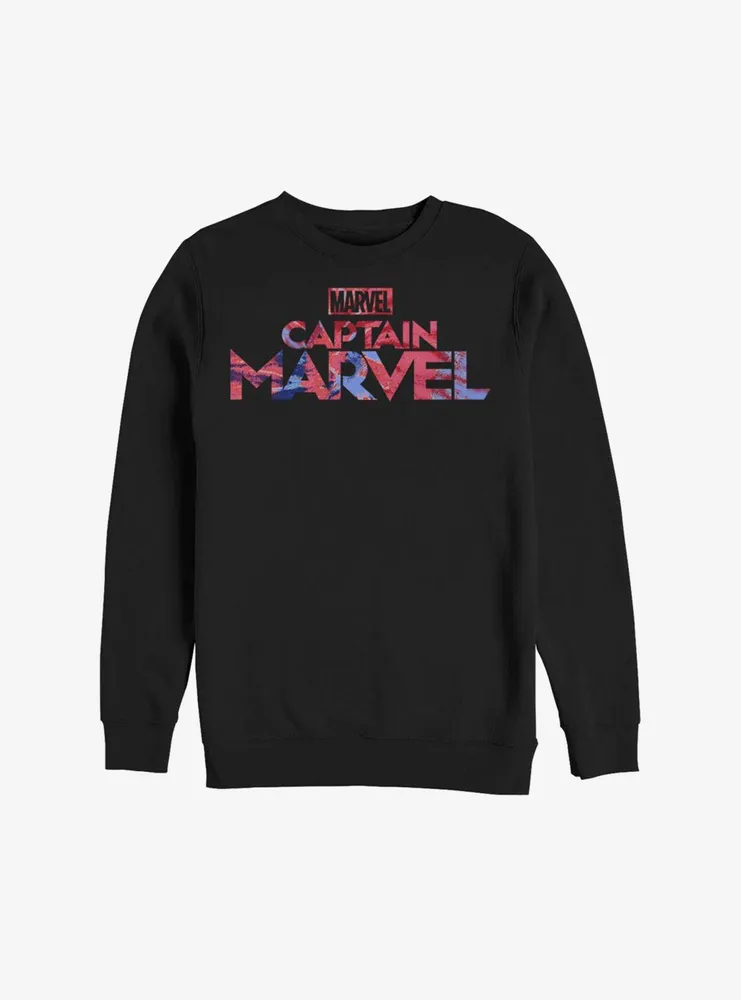 Marvel Captain Logo Tie-Dye Sweatshirt
