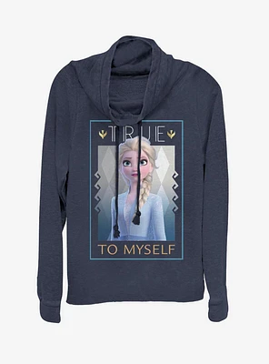 Frozen 2 Elsas Truth Cowl Neck Long-Sleeve Girls Top