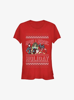 Marvel Avengers Heroic Holiday Girls T-Shirt