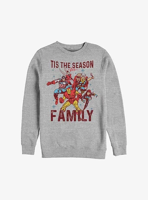 Marvel Avengers Family Season Holiday Sweatshirt