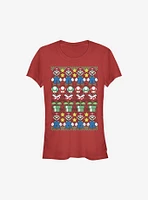 Super Mario Holiday Girls T-Shirt
