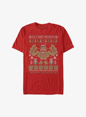 Marvel Hulk Want Presents Holiday T-Shirt