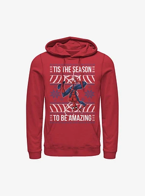 Marvel Spider-Man Amazing Ugly Christmas Sweater Hoodie