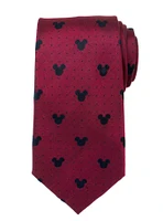 Disney Mickey Mouse Red Pin Dot Tie