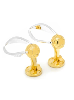 Harry Potter Golden Snitch 3D Cufflinks