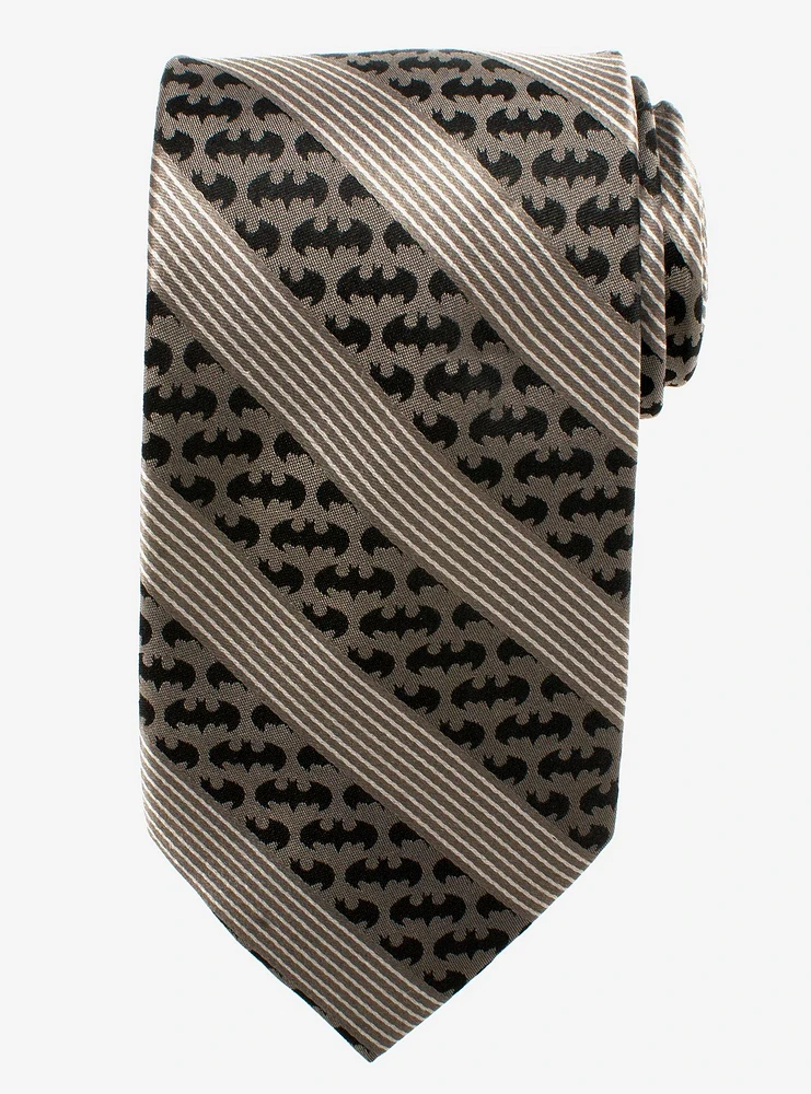 DC Comics Batman Black Pinstripe Tie