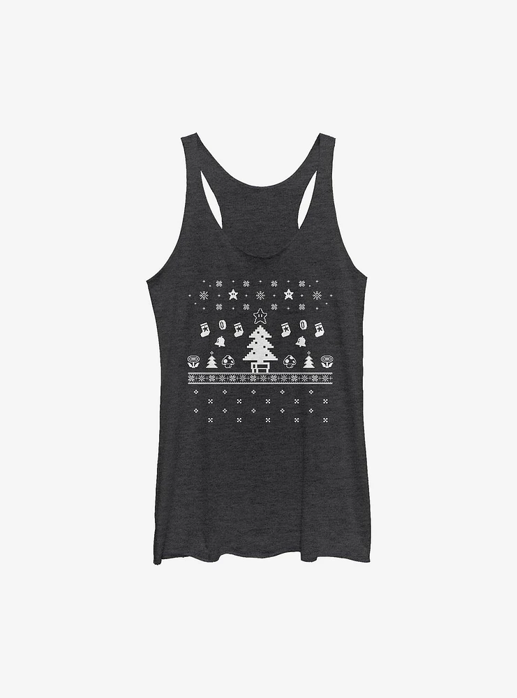 Super Mario Video Game Holiday Girls Tank