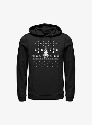 Super Mario Pixel Game Holiday Hoodie