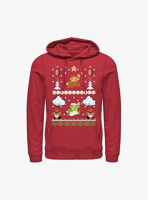 Super Mario White Christmas Hoodie