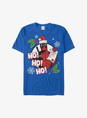 Marvel Deadpool Naughty List Holiday T-Shirt