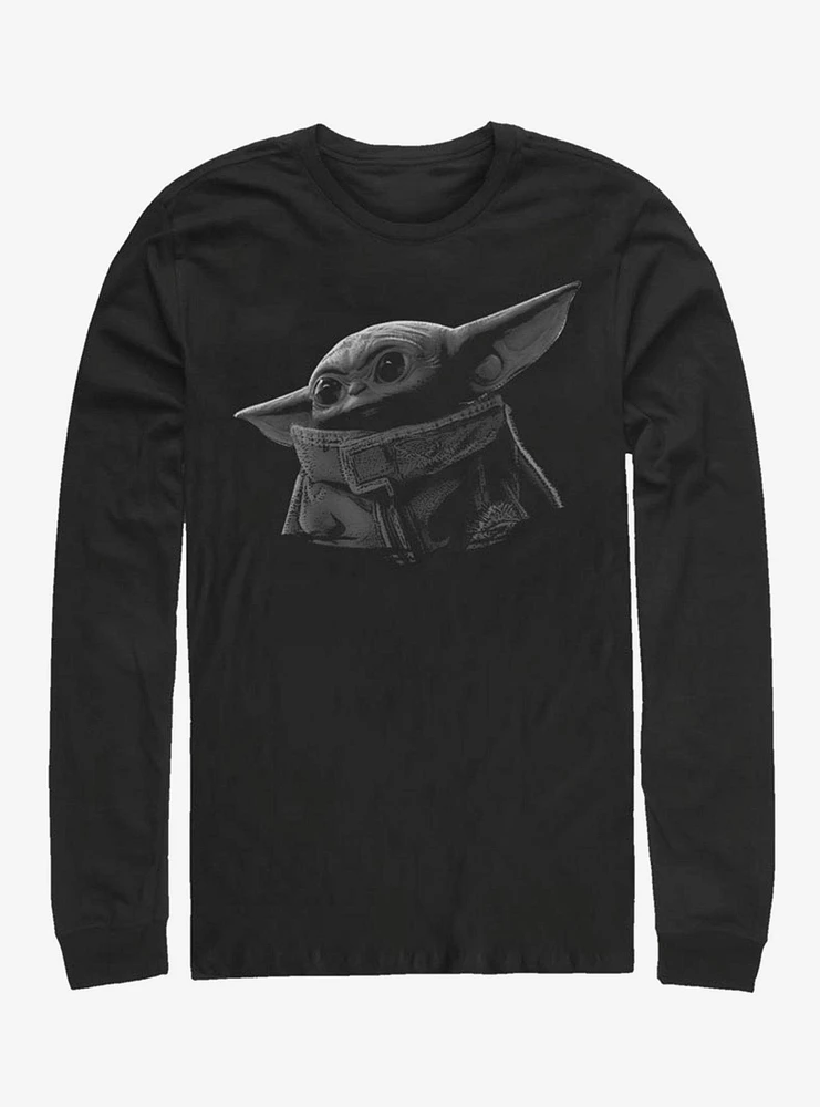 Star Wars The Mandalorian Child Green Grey Long-Sleeve T-Shirt