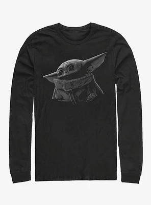 Star Wars The Mandalorian Child Green Grey Long-Sleeve T-Shirt