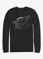 Star Wars The Mandalorian Child Green Grey Long-Sleeve T-Shirt
