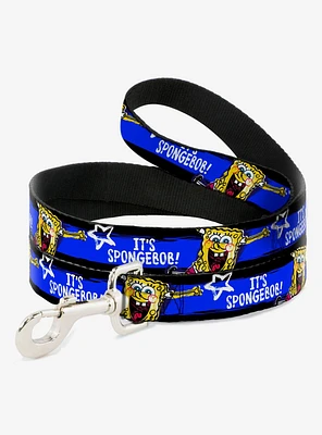 Spongebob Squarepants Pose It's Spongebob Blue Dog Leash