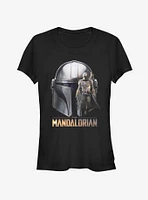 Star Wars The Mandalorian Mando Head Girls T-Shirt