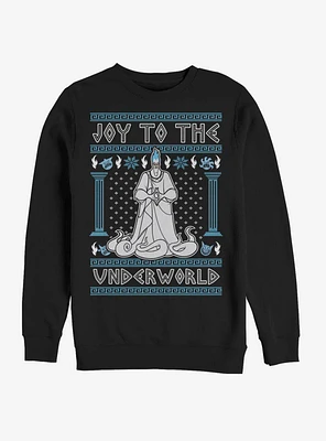 Disney Hercules Hades Joy To The Underworld Ugly Christmas Crew Sweatshirt