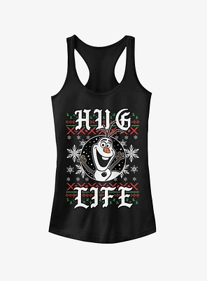 Disney Frozen Olaf Hug Life Christmas Sweater Girls Tank