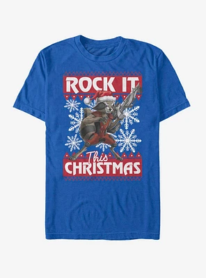 Marvel Guardians Of The Galaxy Rocket Christmas T-Shirt