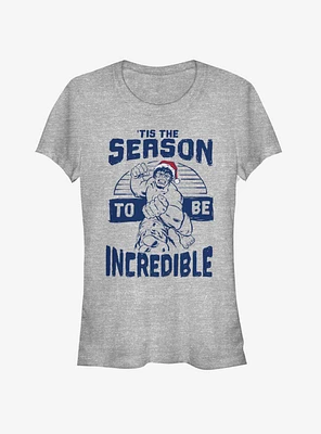 Marvel Hulk Incredible Season Holiday Girls T-Shirt