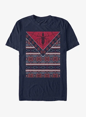 Marvel Spider-Man Logo Ugly Christmas Sweater T-Shirt
