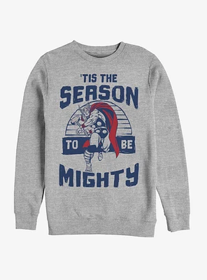 Marvel Thor Mighty Season Holiday Crew Sweatshirt