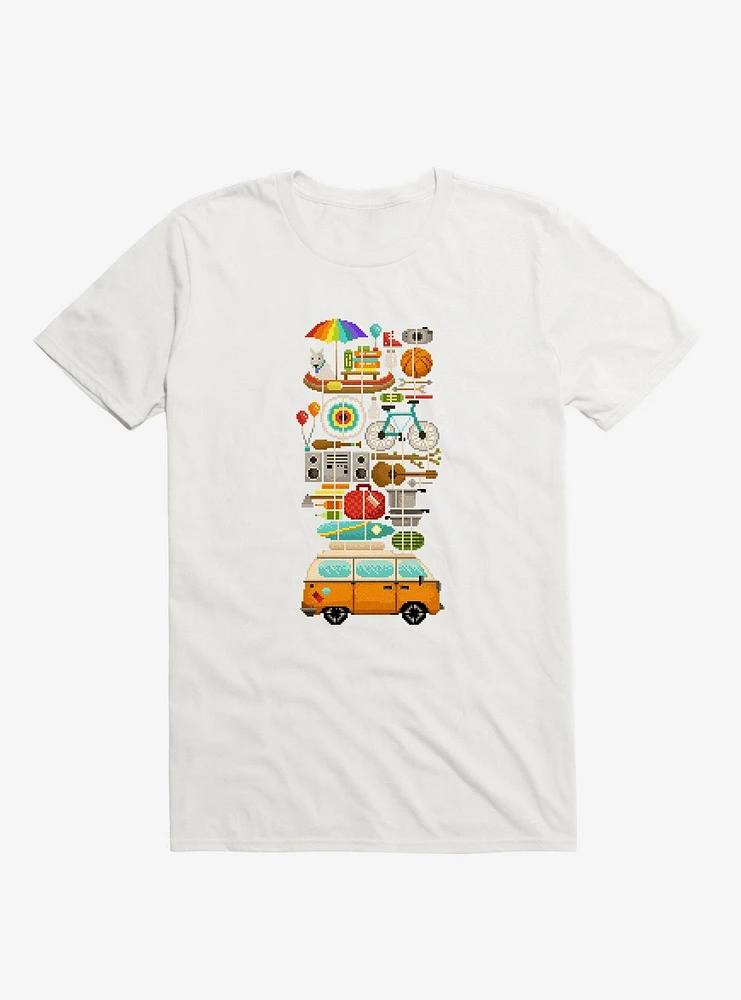 Best Trip Ever 8-Bit White T-Shirt