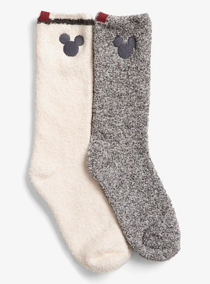 CozyChic Classic Disney Mickey Mouse 2 Pack Socks Cream Multi 