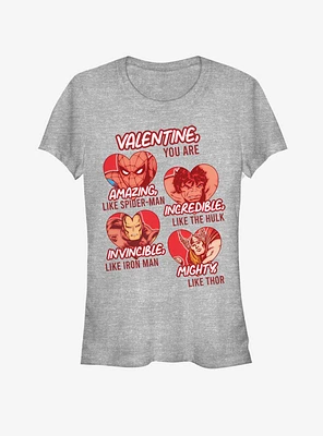 Marvel Avengers Valentine, You Are Girls T-Shirt