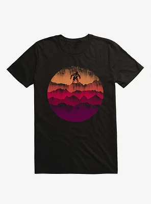 A Scene From Mars Astronaut Black T-Shirt
