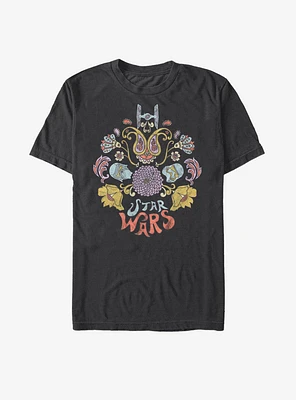 Star Wars Episode IX The Rise Of Skywalker Darkside Floral T-Shirt