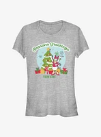 Disney Daisy Duck Holiday Seasons Greetings From Aunt Girls T-Shirt