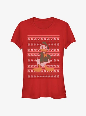 Disney Donald Duck Holiday Sweater Classic Girls T-Shirt