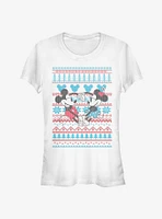 Disney Mickey Mouse & Minnie Holiday Sweater Girls T-Shirt