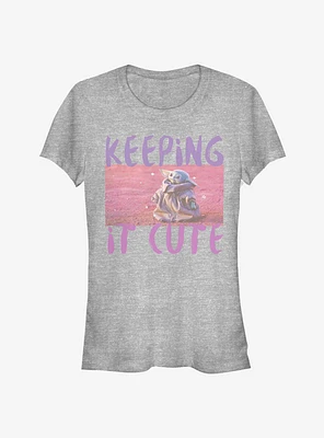 Star Wars The Mandalorian Child Keeping It Cute Girls T-Shirt