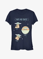 Star Wars The Mandalorian Child Naps And Snacks Girls T-Shirt