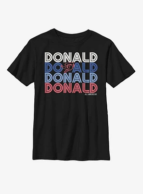 Disney Mickey Mouse Retro Stack Donald Youth T-Shirt