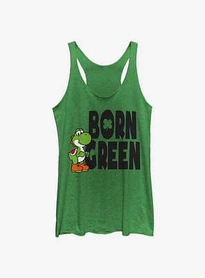 Nintendo Mario Born Green Girls Tank