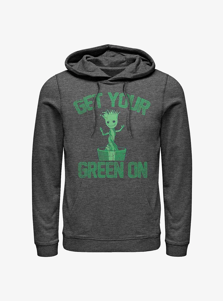 Marvel Guardians Of The Galaxy Groot Green Hoodie