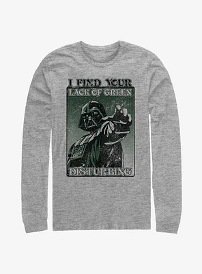 Star Wars Darth Vader Mean Green Long-Sleeve T-Shirt