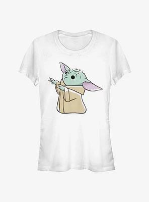 Star Wars The Mandalorian Child Reaching Girls T-Shirt