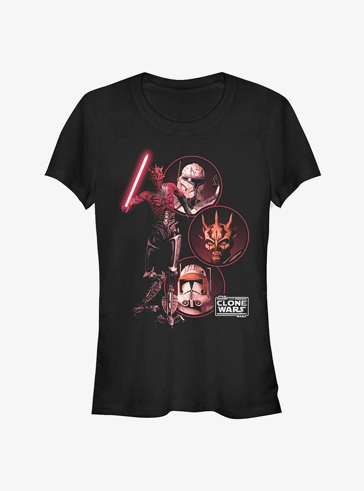 Star Wars The Clone Darkside Group Girls T-Shirt