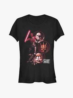 Star Wars The Clone Darkside Group Girls T-Shirt