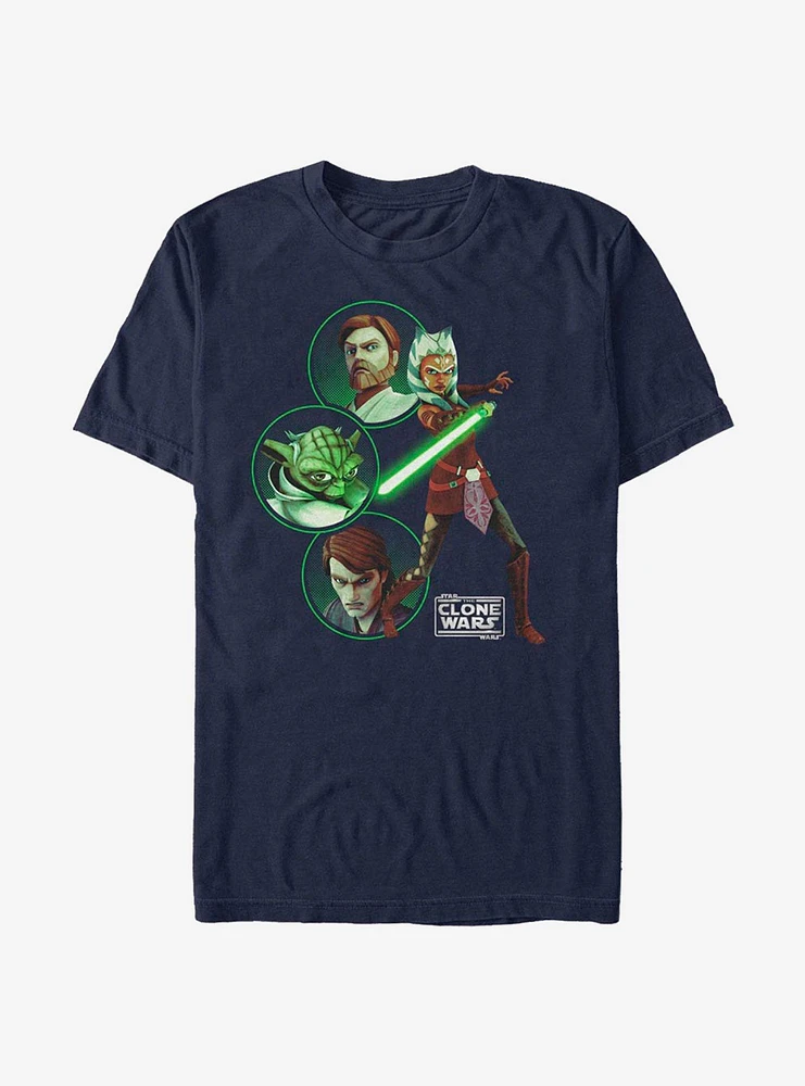 Star Wars The Clone Light Side Group T-Shirt