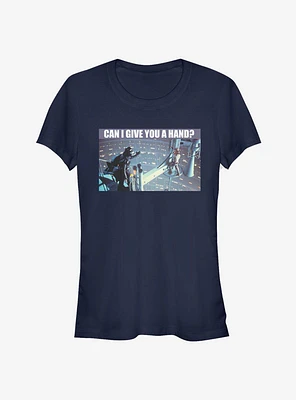 Star Wars Can I Give You A Hand Girls T-Shirt
