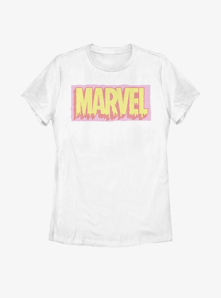 Marvel Logo Drip Womens T-Shirt